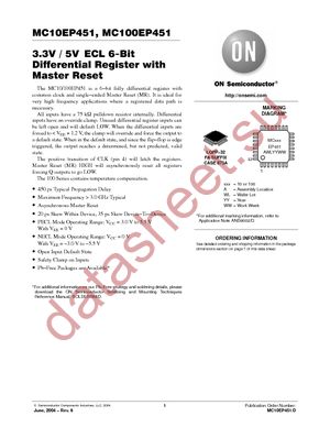 MC100EP451FAG datasheet  